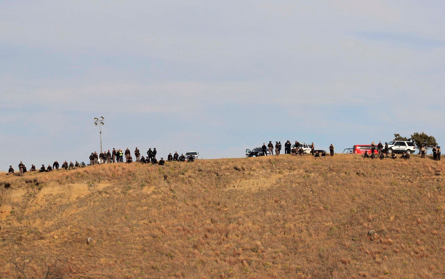 Police on "Turtle Hill"